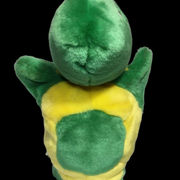PLUSHPUPS 2006 Baby Turtle Puppet Plush Green Yellow Handpuppet 10" VHTF - RARE - Picture 4 of 10